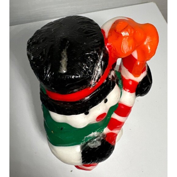 Vintage Snowman Christmas Candle 5" Retro - Picture 2 of 7